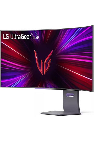 LG 45" UltraGear OLED WQHD Curved Gaming Monitor, 240Hz Refresh Rate & 0.03ms (GtG), NVIDIA G-SYNC