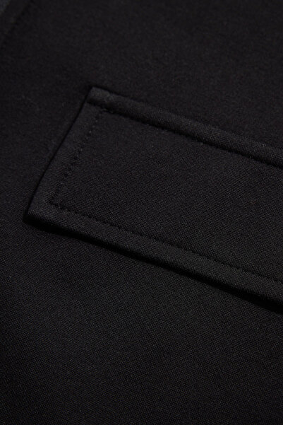 W Collection Black O-Neck Long Sleeve Sweatshirt