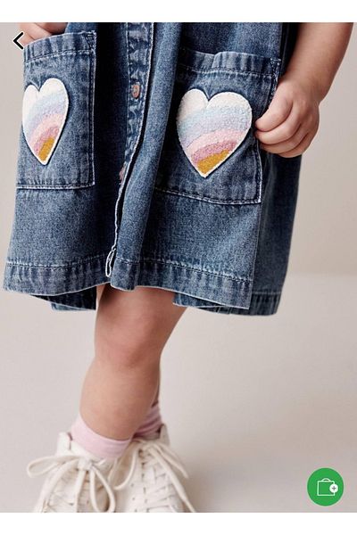 PaytoKids Pocket Punch Processing Jeans Dress