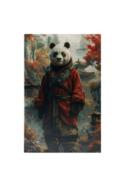 StoryGift Romania Tablou Canvas Garda De Onoar Panda În Haine Tradiționale Sa...