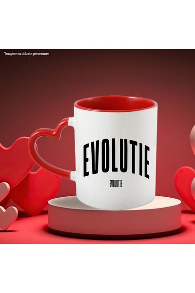 StoryGift Romania Mug The Word Evolution, Motivational, Self Help, Self Understanding, Appreciation, , With ,STG .