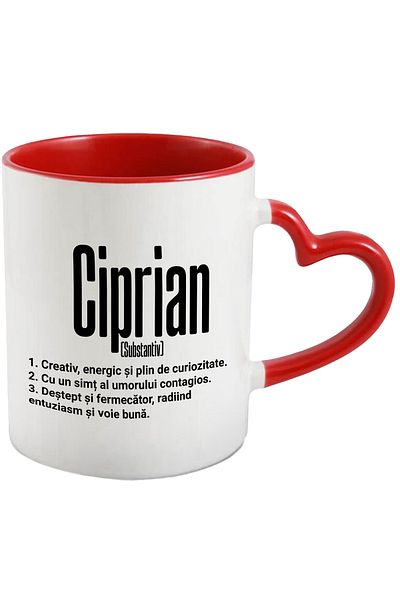 StoryGift Romania Mug With The Name Ciprian, With Motivational Message, Creative, Energetic, Curious, Smart, With, STG.