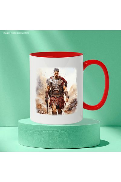 StoryGift Romania Mug With Maximus, Gladiator, Movie, Fictional Character, Hollywood, Multicolor 330 ml,, With ,STG
