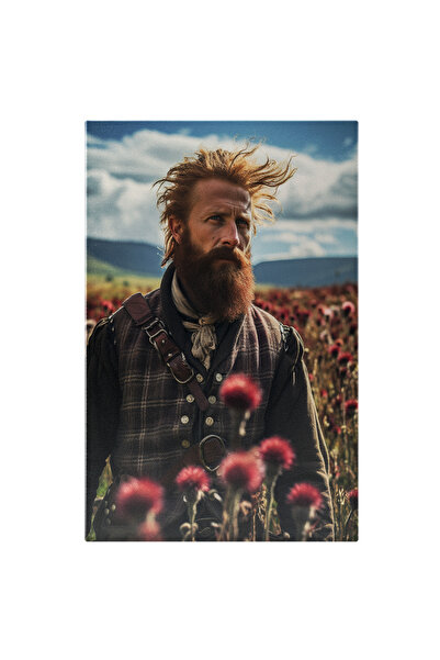 StoryGift Romania Tablou Canvas: Barbatul Roscovan Cu Barba Mare Si Privirea ...