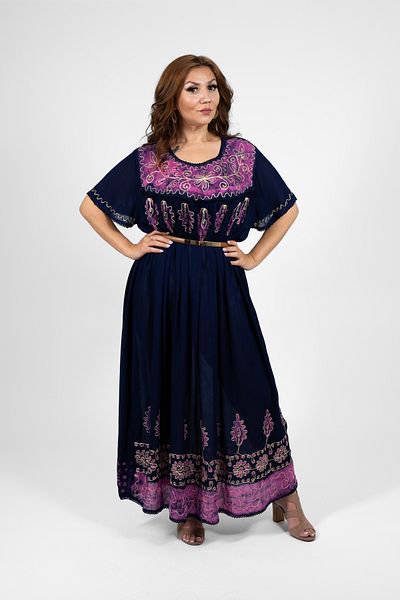 AtelierModa Women's long cotton dress