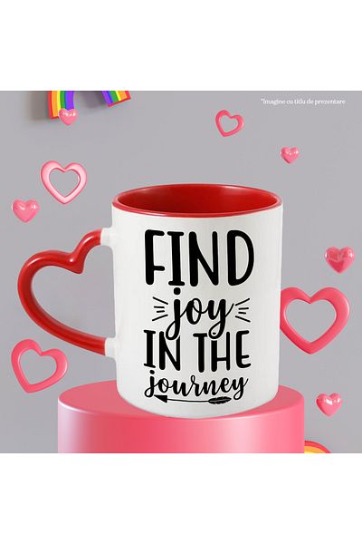 StoryGift Romania Mug with motivational message "Find joy in the journey" - find joy in the journey, With ,STG.
