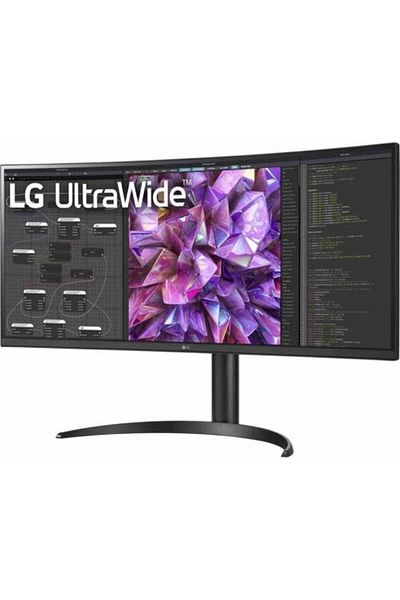 LG 34" UltraWide QHD Curved IPS Monitor, 100Hz Refresh Rate & 5ms Response Time, USB-C with 65W PD,