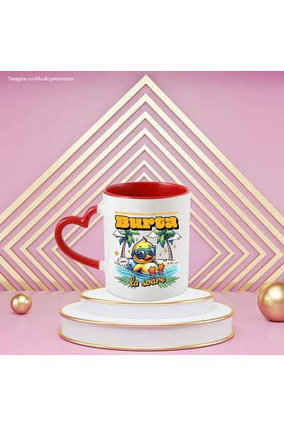 StoryGift Romania Mug There is no Sunday like the lazy duck in the sun, 330ml, Ceramic with Handle in, With, STG.