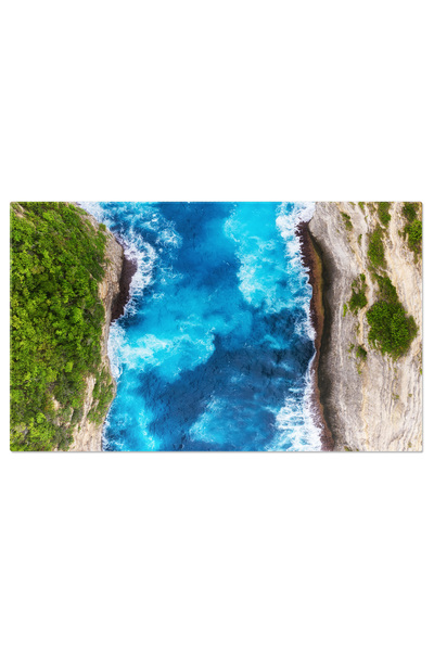 StoryGift Romania Tablou Canvas Vedere Aeriana La Mare Si Stanci, Peisaj Natu...