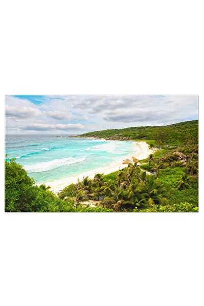 StoryGift Romania Tablou Canvas Plaja Grande Anse In La Digue, Seychelles, Pl...