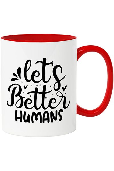 StoryGift Romania Mug for those who want to become better people with Red Handle, With R,STG Handle.