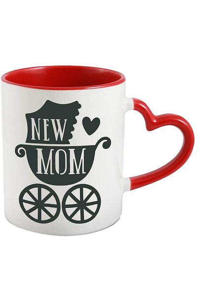 StoryGift Romania Mug With Text in English New Mom, Mothers, Parents, Family, Children, Babies, Ceramic, With, STG.