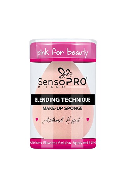 SensoPRO Milano Burețel de machiaj Blending Technique SensoPRO Milano, roz pal