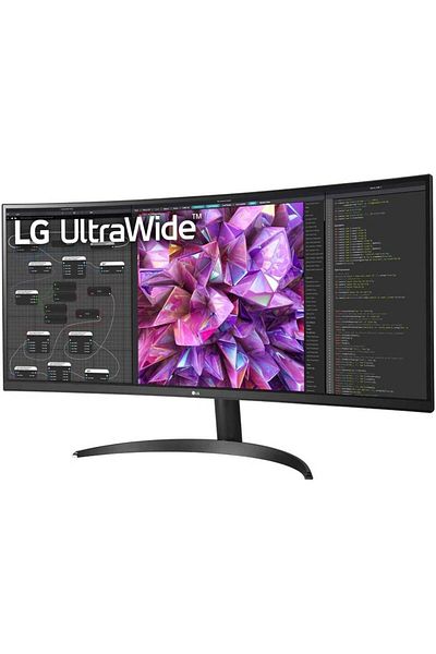 LG 34" UltraWide QHD Curved VA Monitor, 100Hz Refresh Rate & 5ms Response Time, AMD FreeSync,