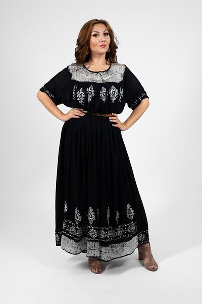 AtelierModa Women's long cotton dress