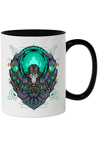 StoryGift Romania Cana Cu Maimuta, Mecha, Robot, Sci Fi, Geometric, Planeta, ...