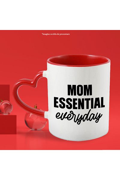StoryGift Romania Mug for loving mothers who are essential to others with Heart Handle, With, STG