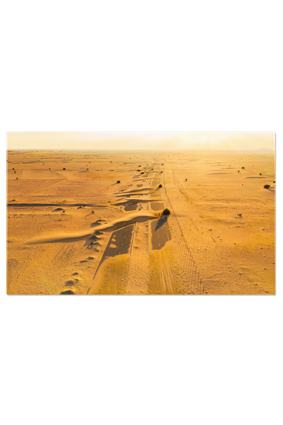 StoryGift Romania Canvas Painting 120 x 80CM Desert Road with Sand Dunes dese...