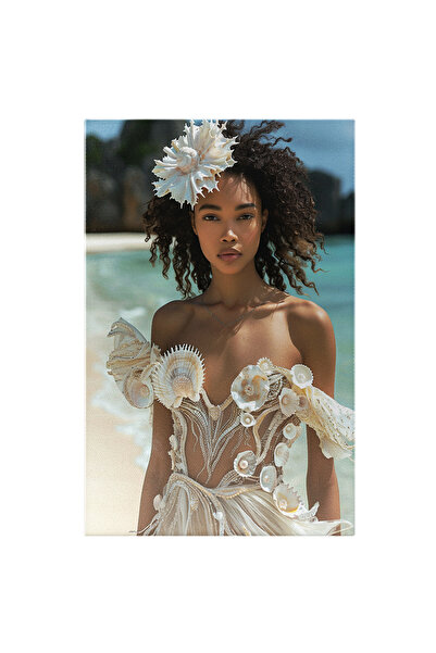 StoryGift Romania Tablou Canvas: Libertate La Modă Pe Nisipuri Aurii - Scoici...