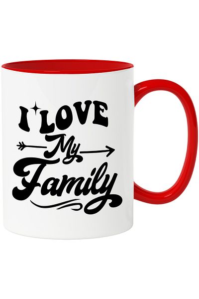 StoryGift Romania Cana Cu Mesajul "i Love My Family" - Eu Imi Iubesc Familia Apreciere Cu Maner Ro, Cu ,stg