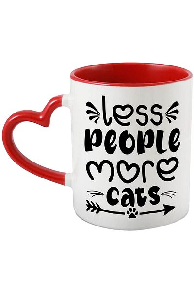 StoryGift Romania Mug for those who prefer cats to people with a message in English, with ,STG.