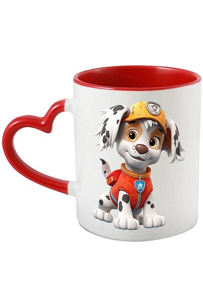 StoryGift Romania Mug with a happy puppy, illustration, rescue team, paw patrol, on, With, STG.