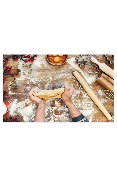 StoryGift Romania Tablou Canvas Traditie Si Delicii Persoana Framantand Aluat...