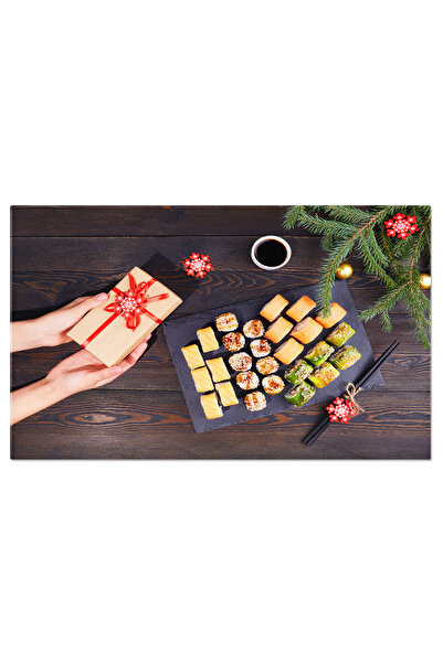 StoryGift Romania Tablou Canvas Asortiment Sushi Festiv, Sushi, Roll, Christm...