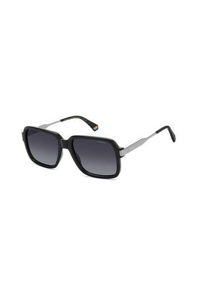 Polaroid Polarized Sunglasses Men Polaroid PLD 6220/S/X 807/WJ, Plastic, Black, 56 mm