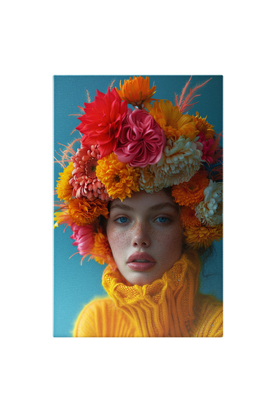StoryGift Romania Tablou Canvas: Un Portret Feminin Plin De Culori Tomnatice ...