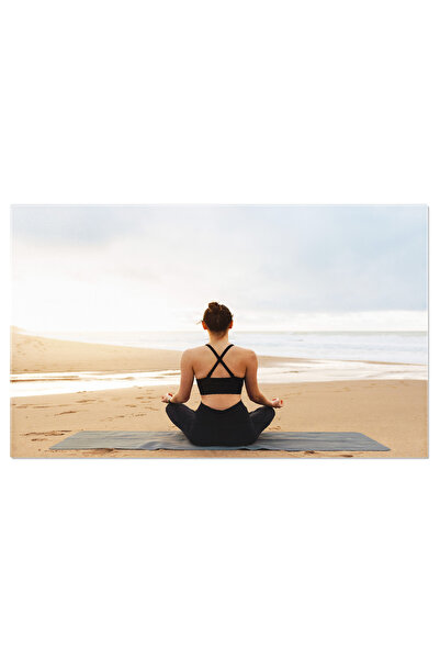 StoryGift Romania Tablou Canvas - Relaxare La Malul Marii: Yoga, Asana Si Con...