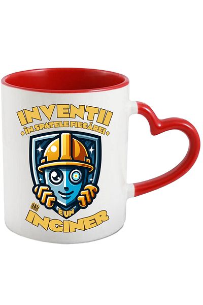 StoryGift Romania Mug Man With Helmet Text behind every invention, there's an engineer, 3, With,STG.