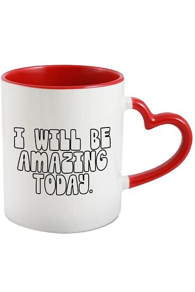 StoryGift Romania Mug with the message in English "I will be amazing today" - I will be amazing today, With,STG.
