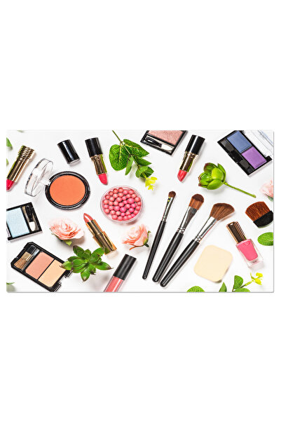 StoryGift Romania Tablou Canvas Cosmetice Profesionale De Machiaj Pe Fundal A...