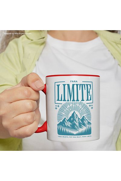 StoryGift Romania Mug without limits I pass the mountains, motivated, nature, camping, 330ml, Ceramic with Handle, With, STG