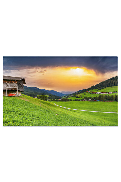 StoryGift Romania Tablou Canvas Peisaj Minunat Cu Santa Maddalena, Munte, San...