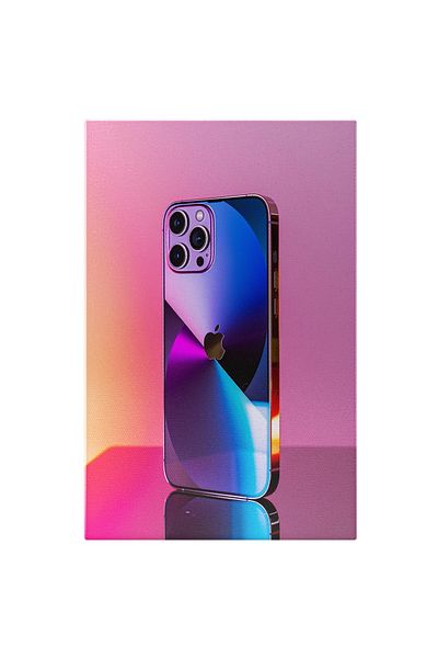StoryGift Romania Tablou Canvas Iphone Fade , Culori Albastru Și Mov - Fundal Mov Cu Roz , Poză Tip De Reclamă ,
