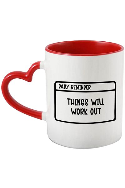 StoryGift Romania Mug with encouraging message in English "Things will work out" - Lucrurile vor decu, With ,STG.