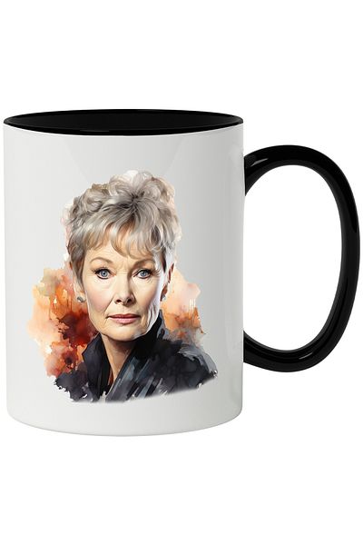 StoryGift Romania Cana Cu Judi Dench, Actrita, Iubitori De Film, Britanica, Multicolor 330 Ml, Cer, Cu ,stg