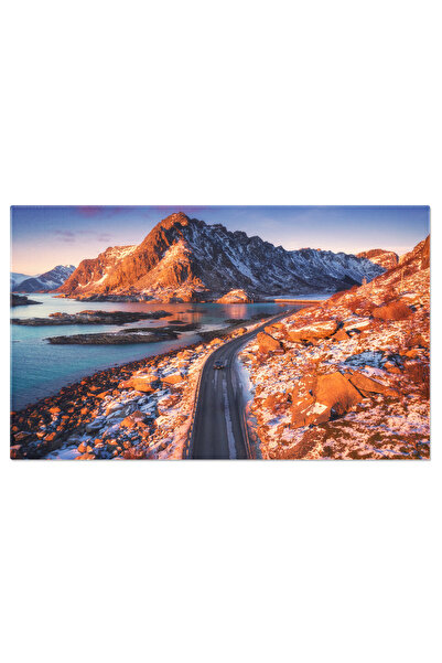 StoryGift Romania Tablou Canvas: Drumuri Muntoase, Panorama Norvegiana, Natur...