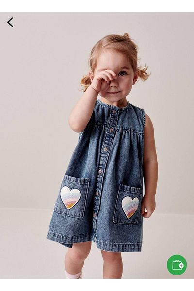PaytoKids Pocket Punch Processing Jeans Dress