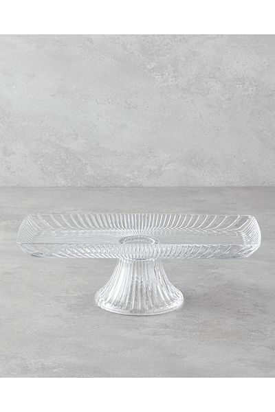 English Home Aura Glass Cake Stand 31X9,5 cm Transparent