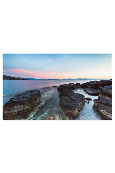 StoryGift Romania Tablou Canvas Peisaj Marin La Amurg, Plaja Si Apus, Amurg, Plaja, Apa, Natura. 3967