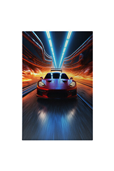 StoryGift Romania Tablou Canvas: Imaginea Unei Masini Moderne Ce Circula Cu V...