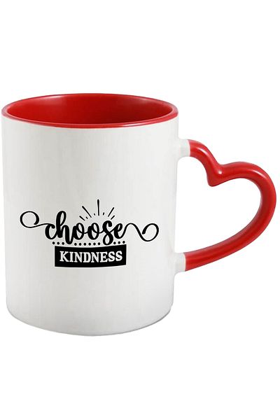 StoryGift Romania Mug with a message that urges you to choose kindness - understanding aid with Handle I, With, STG.