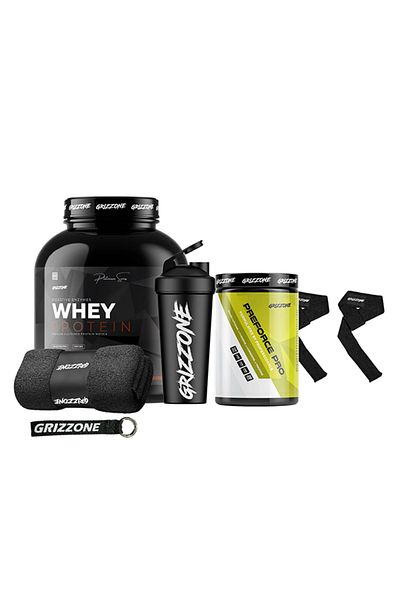 GRIZZONE Student Set - Whey Protein, Preforce, Accessories Package