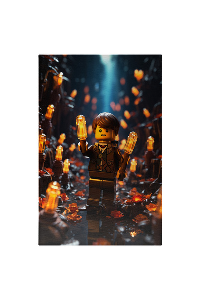 StoryGift Romania Tablou Canvas: Ilustratie Cu Figurina Lego Indiana Jones - ...