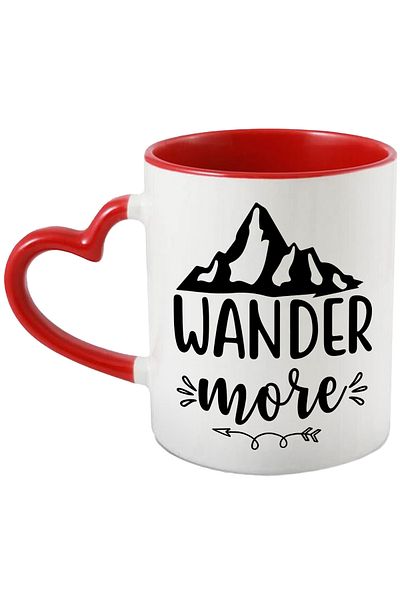 StoryGift Romania Mug with a message that encourages you to wander/wander more in your adventures, With ,STG.