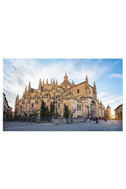 StoryGift Romania Tablou Canvas Catedrala Din Segovia, Spania, Arhitectura, C...