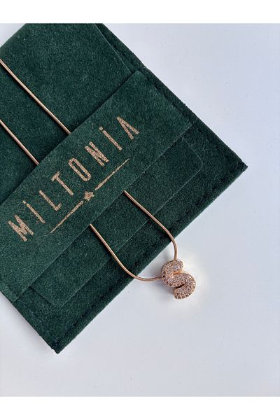 Miltonia Letter S Steel Anti-Tarnish Necklace